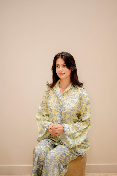 Grey Ivory Co-ord Set