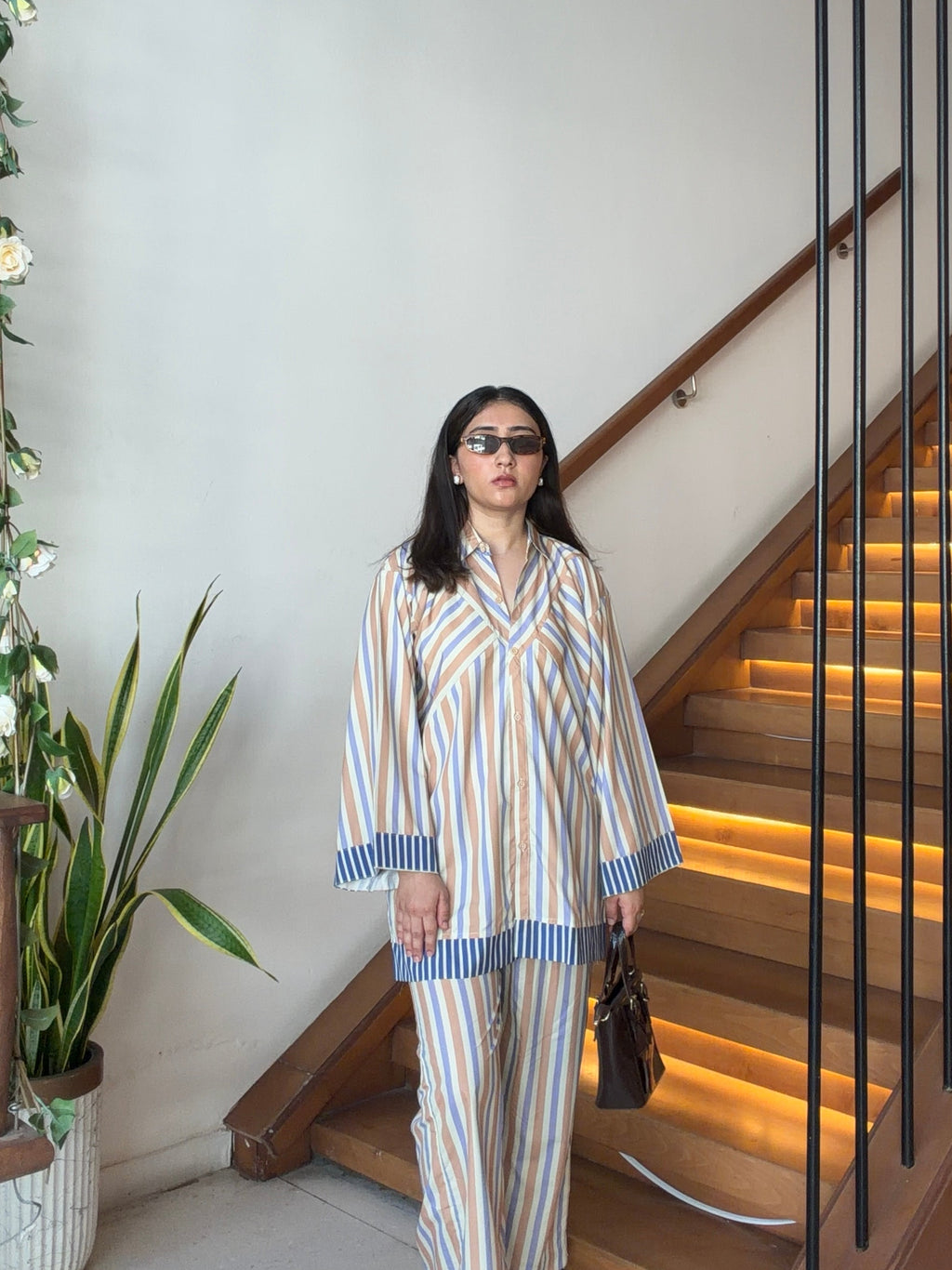 Essential striped set