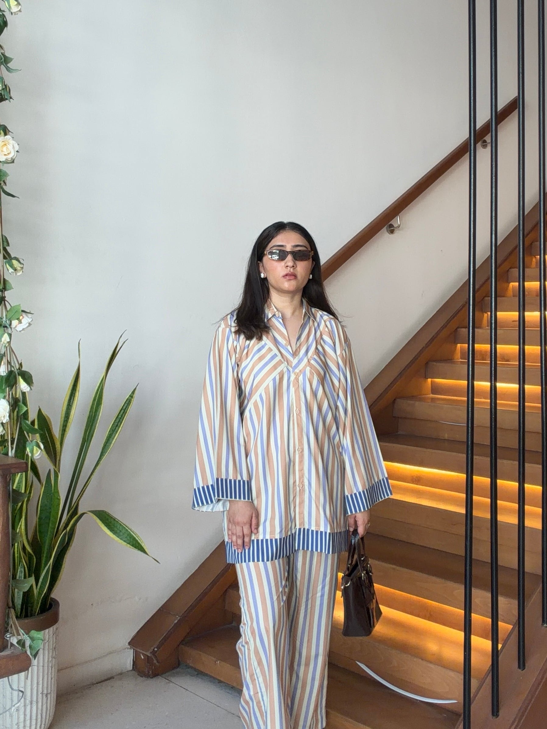 Essential striped set