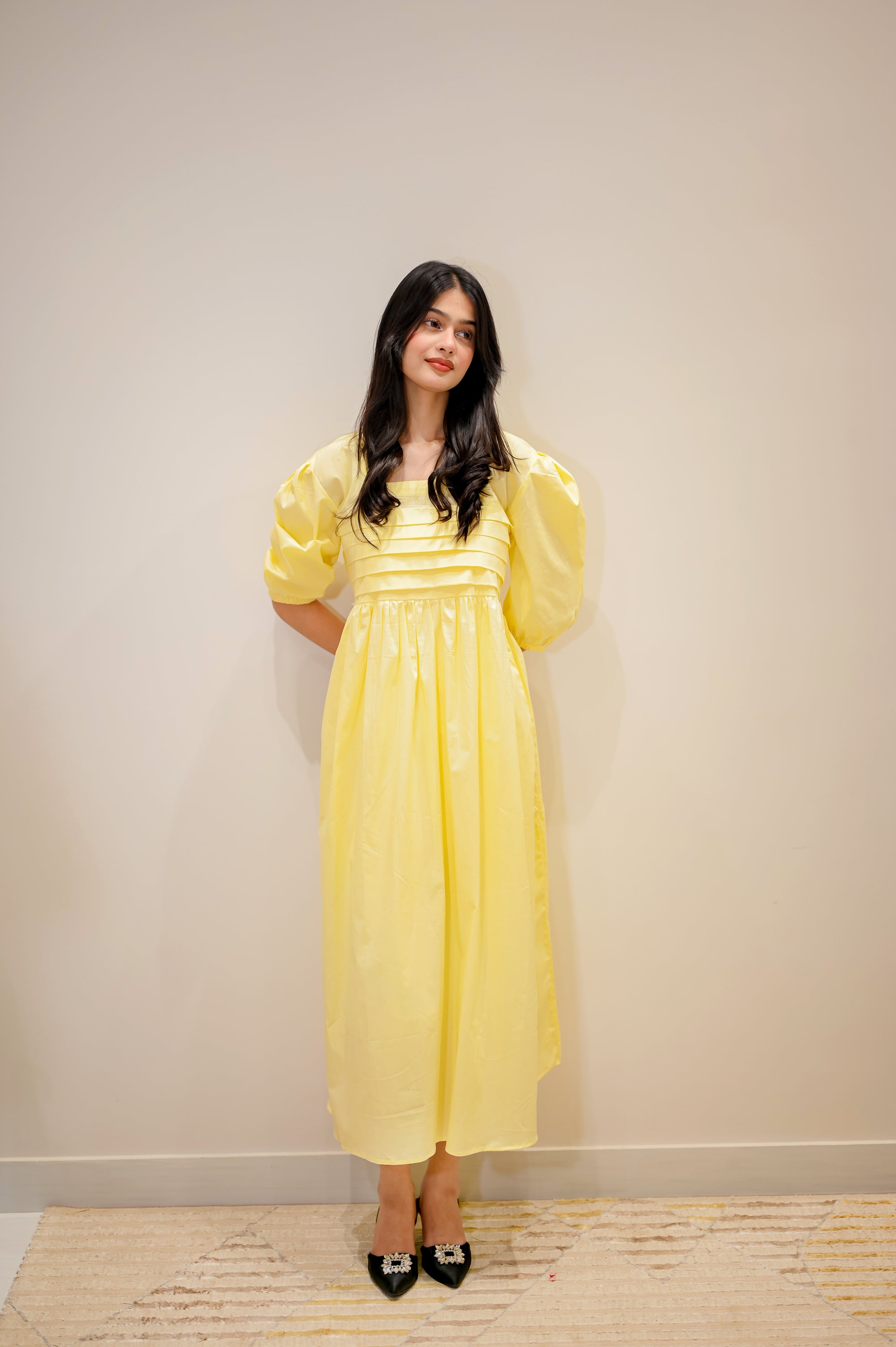 Butter Yellow Aura Dress