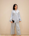 Blue Checkered Relaxed Set