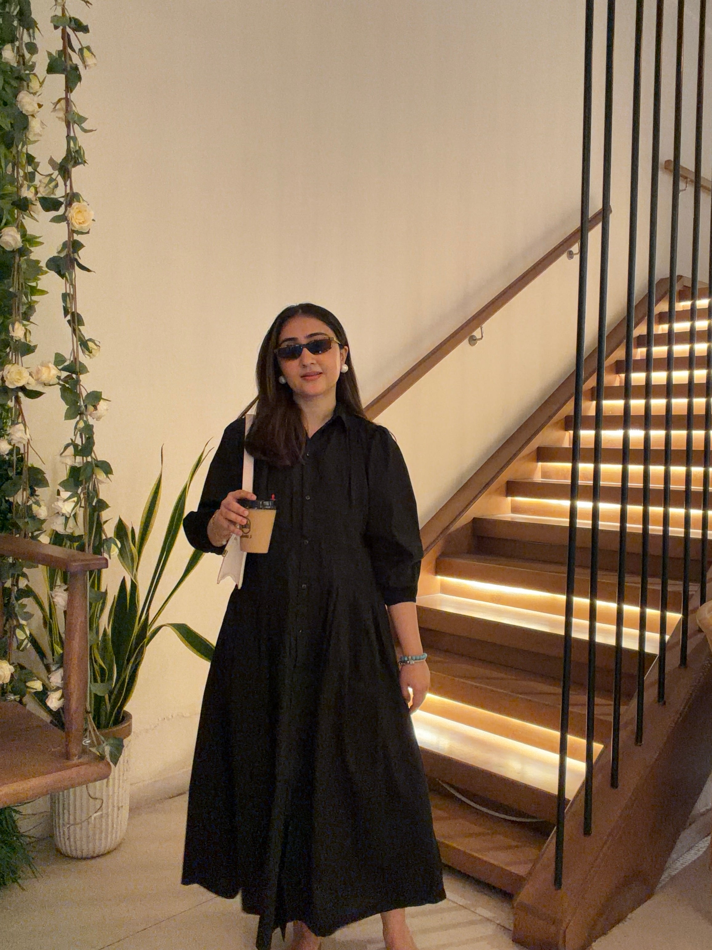 Minimal Black Grace Dress