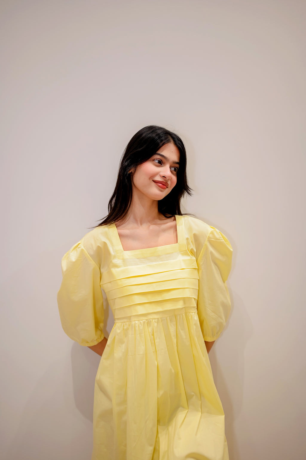 Butter Yellow Aura Dress