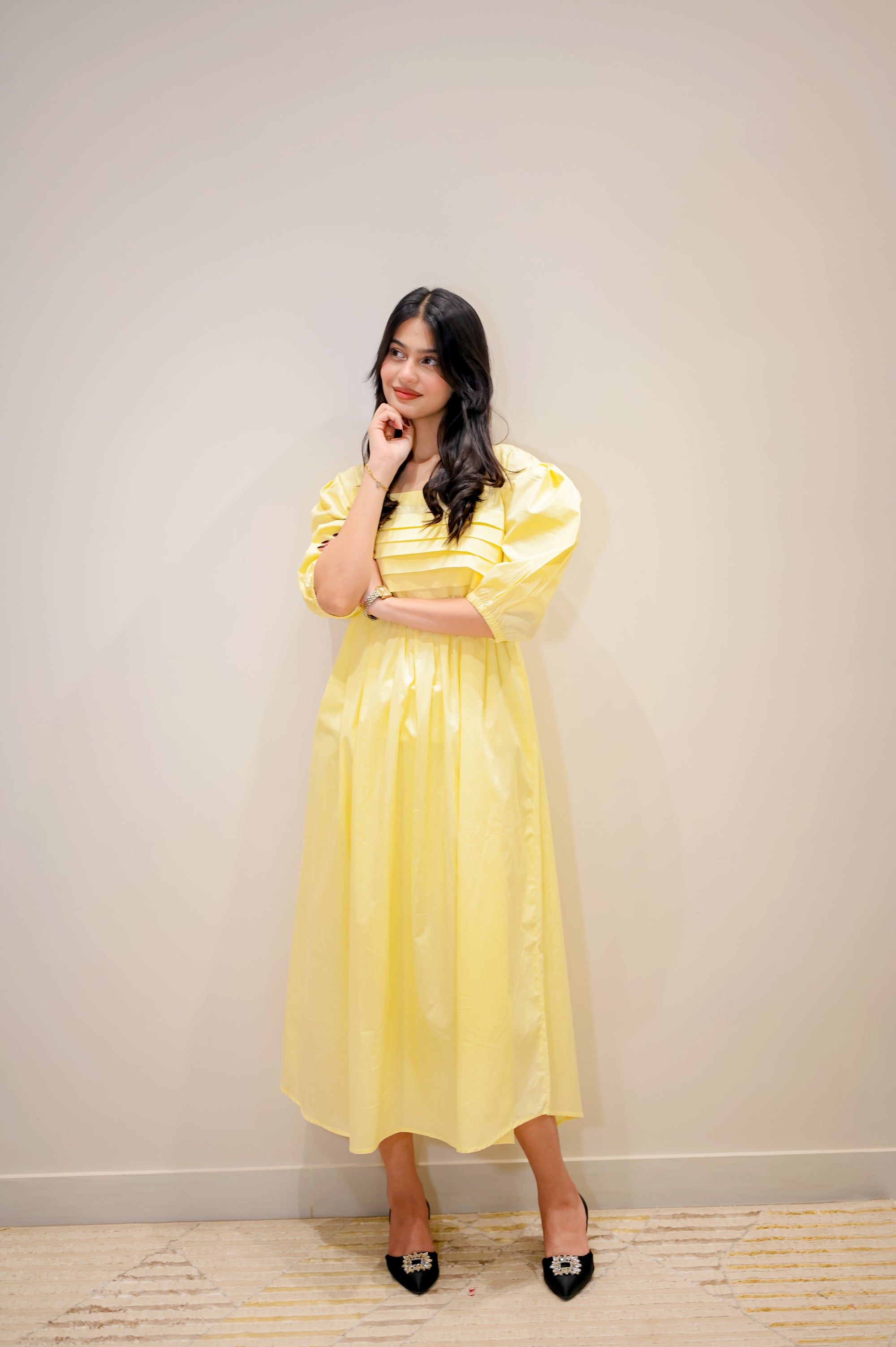 Butter Yellow Aura Dress